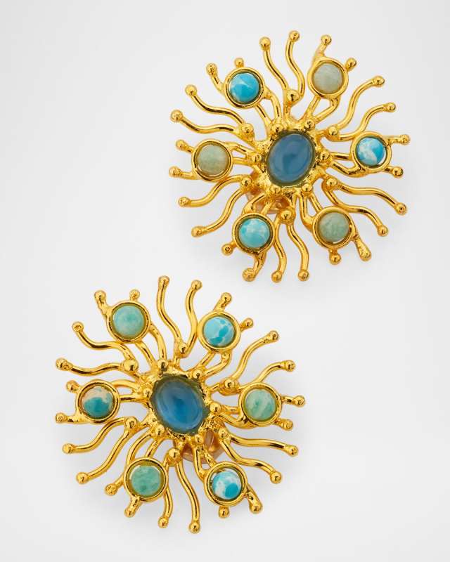 Sunshine Clip Earrings